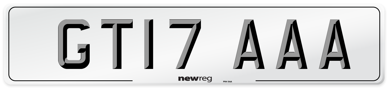 GT17 AAA Number Plate from New Reg